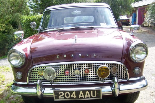 Red Ford Consul MKII