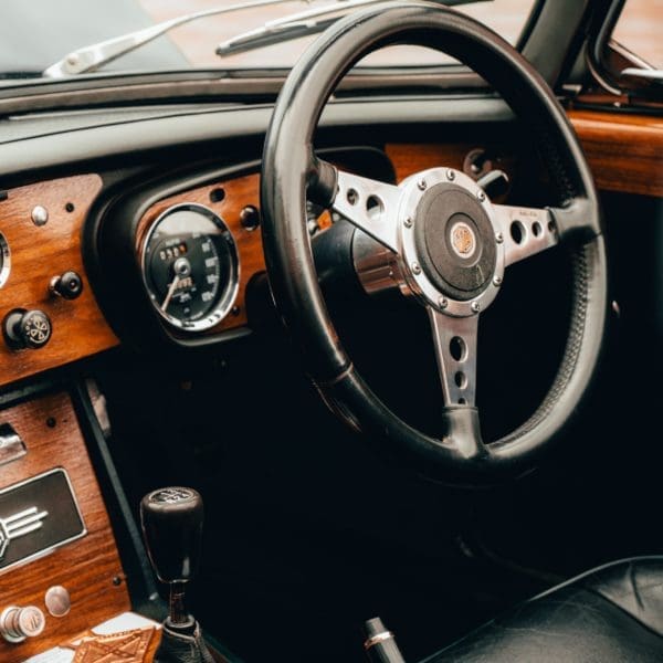 Classic car steering wheel