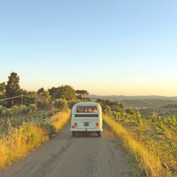 Campervan on road