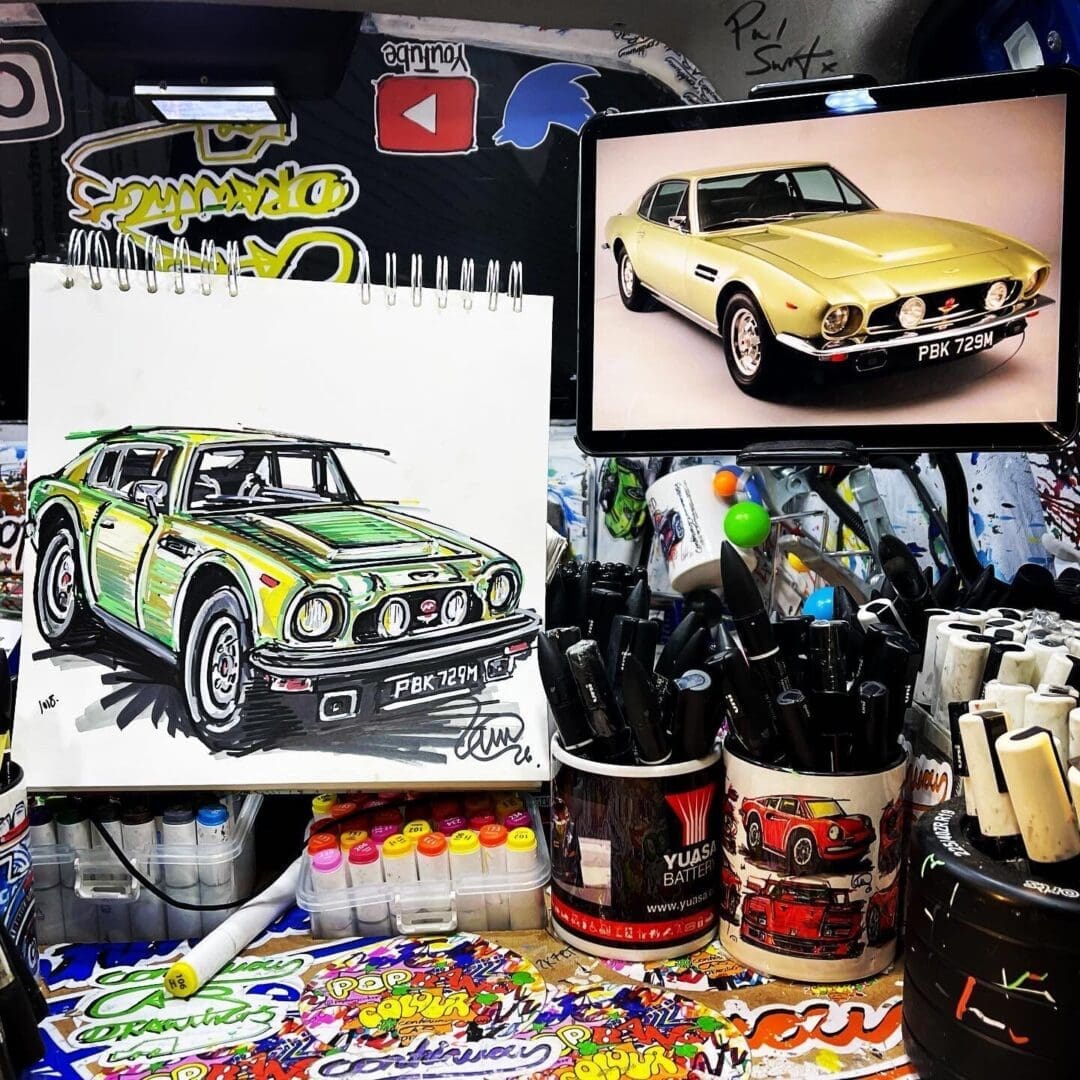 Nick Stephens' Aston Martin AM V8 by POPBANGCOLOUR