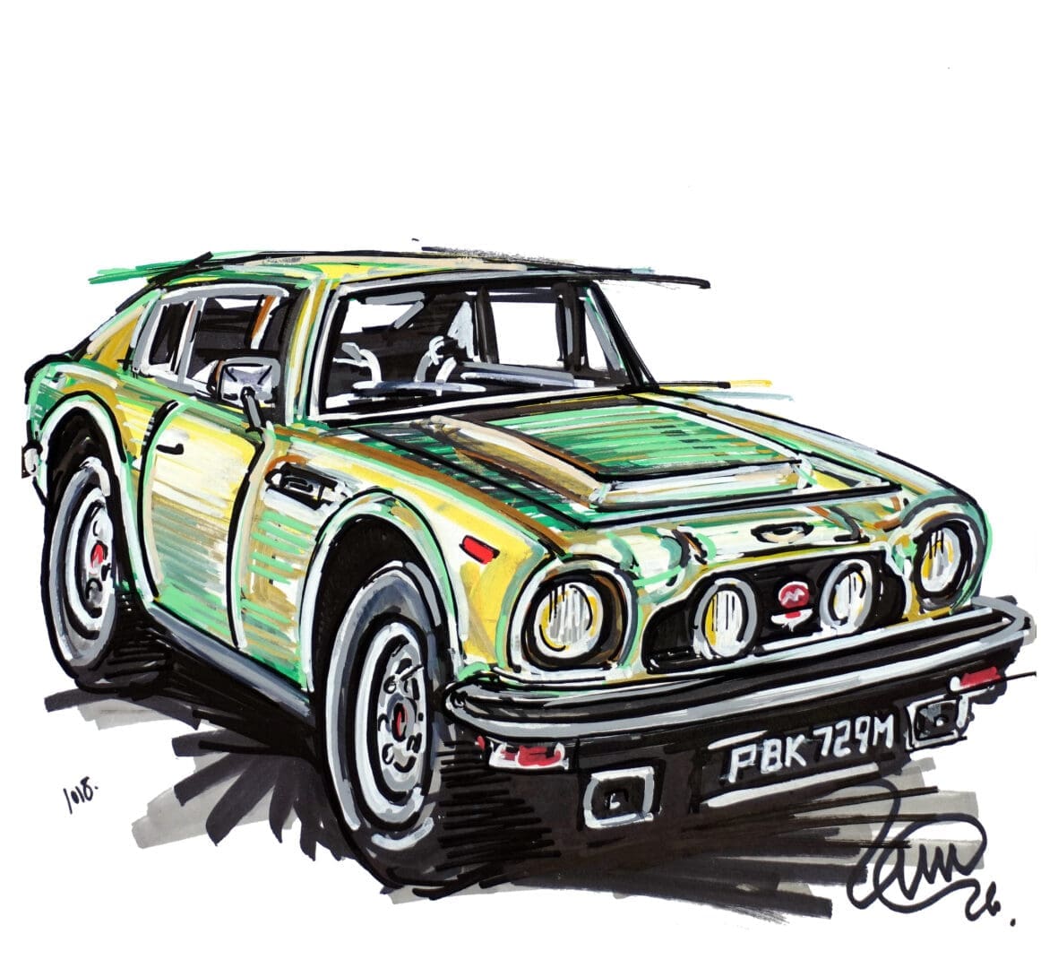 Nick Stephens' Aston Martin AM V8 by POPBANGCOLOUR