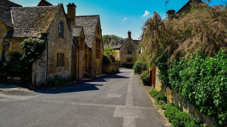 Driving through the Cotswolds