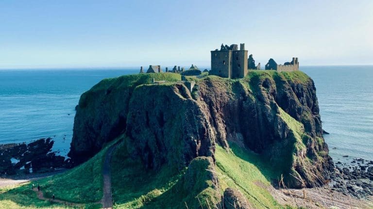 Dunnottar Castle Scotland Edinburgh to Angus Coastline driving route