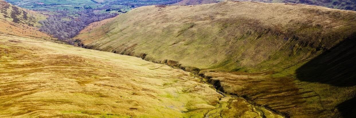 Brecon Beacons driving route Wales banner