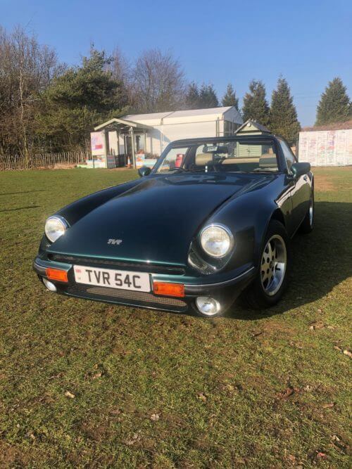 TVR S4C parked on grass