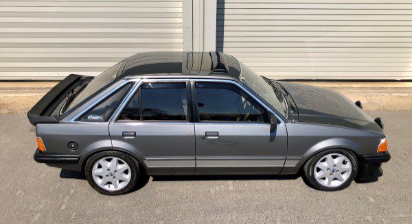 Side view of grey Ford Escort MKIII