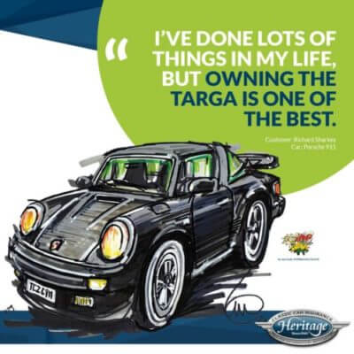 Richard Sharkey Porsche 911 Targa Heritage Customer Stories ad