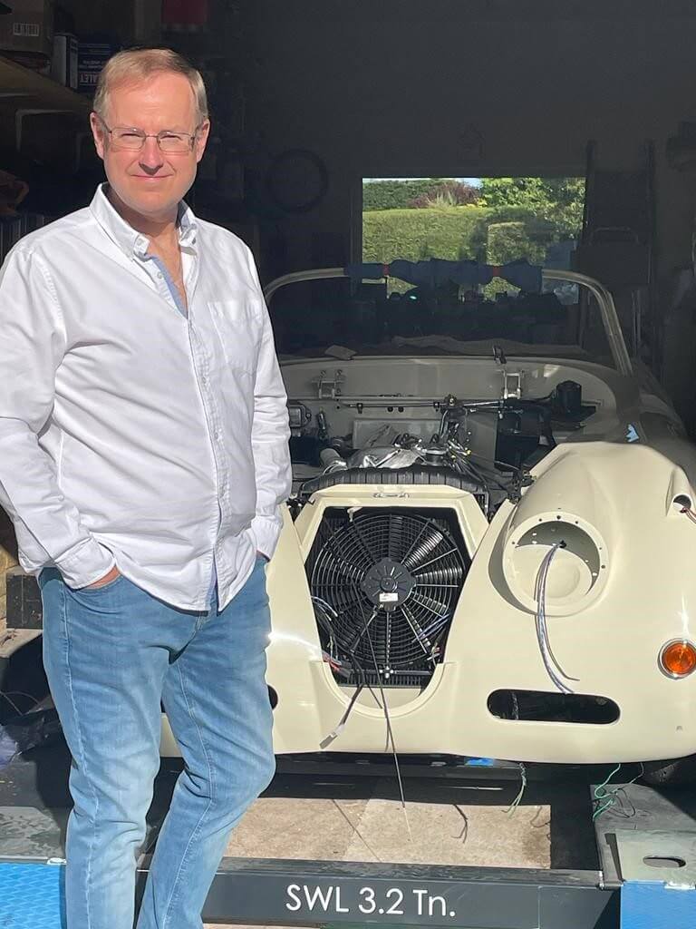 Graham with his XK 150S