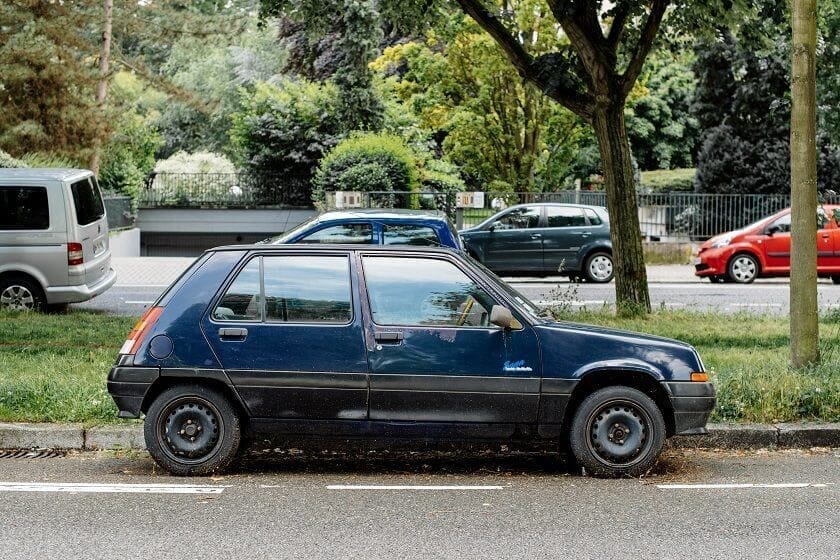 Renault 5 in Strasbourg France classic car anniversary birthday