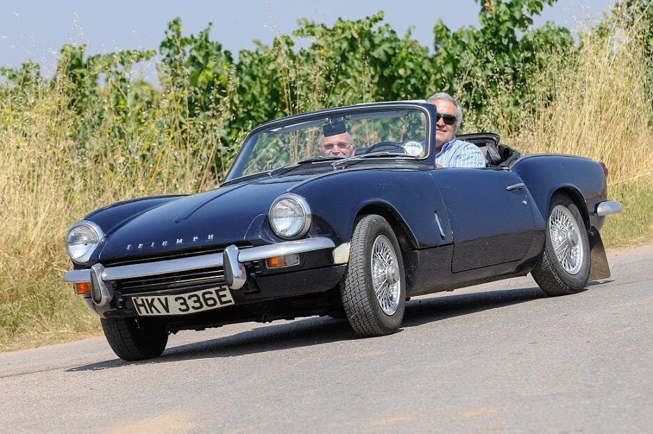 Triumph Spitfire classic car anniversary birthday