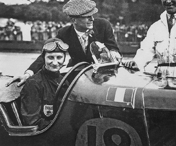 Elsie and Tommy Wisdom, Brooklands 1933