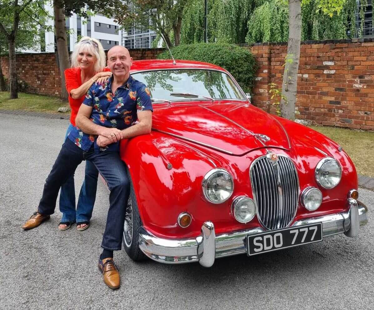 Craig and Julie with SDO 777 Jaguar MKII