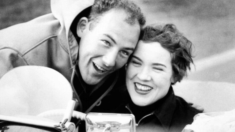 Pat Moss and her brother, Stirling Moss.