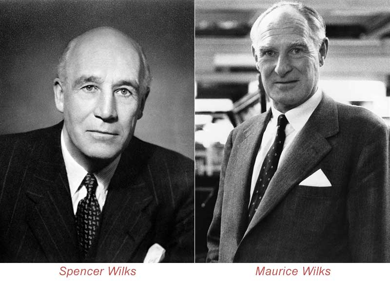 Maurice and Spencer Wilks, founders of Land Rover