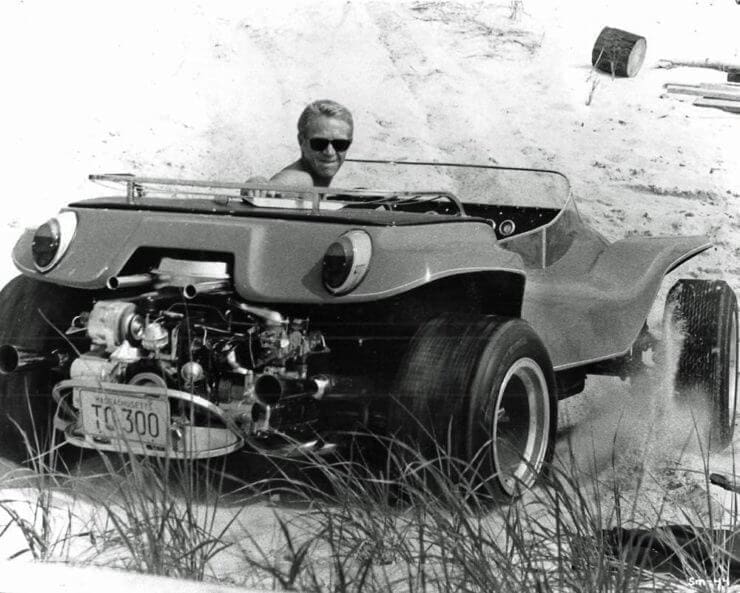 Steve McQueen in the Meyers Manx dune buggy for The Thomas Crown Affair - VW Enthusiasts Guide