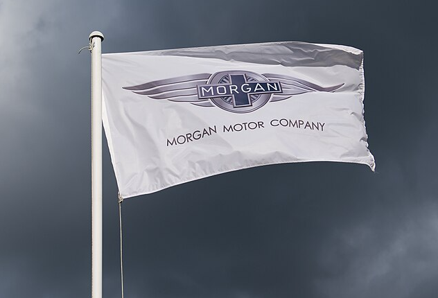 A Morgan Motor Company flag